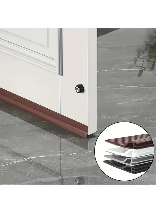 Universal TPE Door Draft Stopper Black 39 37 Inch Windproof Sound Insulation Seal Strip - Image 3