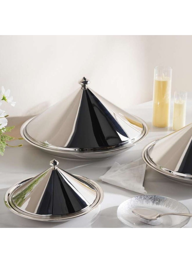 Pan Home Chrome Serving Dish 30cm - Image 4