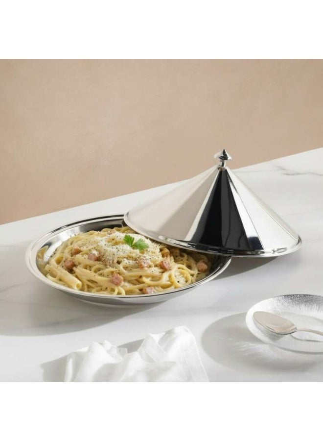 Pan Home Chrome Serving Dish 30cm - Image 1