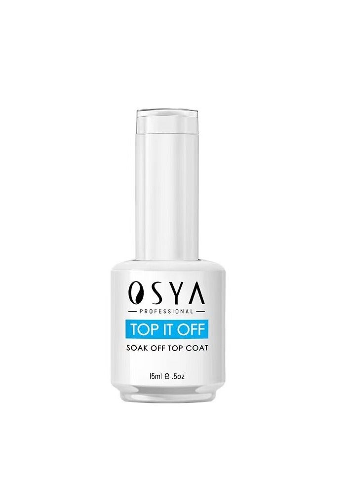 OSYA Gel Nail Polish top coat Soak off UV LED Drying Long 15ml Set - Image 1