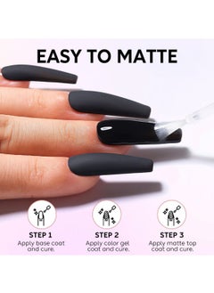 OSYA Gel Nail Polish top coat Soak off UV LED Drying Long 15ml Set  - Image 4