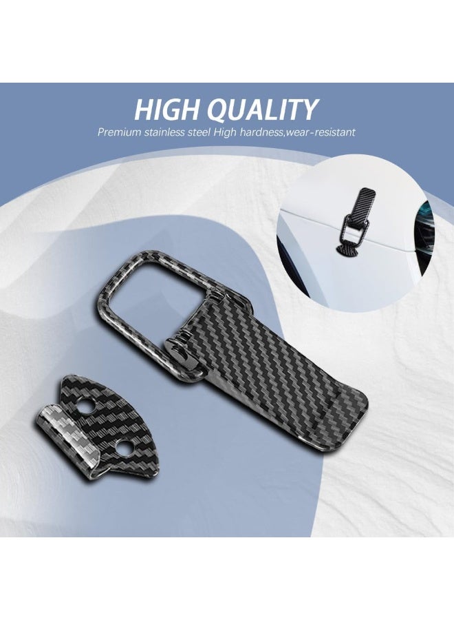 YelaJoy 2-Pack Car Bumper Quick Release Clips – Durable Carbon Fiber Front/Rear Bumper Fastener Kit, Universal Security Hook Lock Clips for Cars, SUVs, Trucks – No Drilling, Adhesive Backing - Image 4