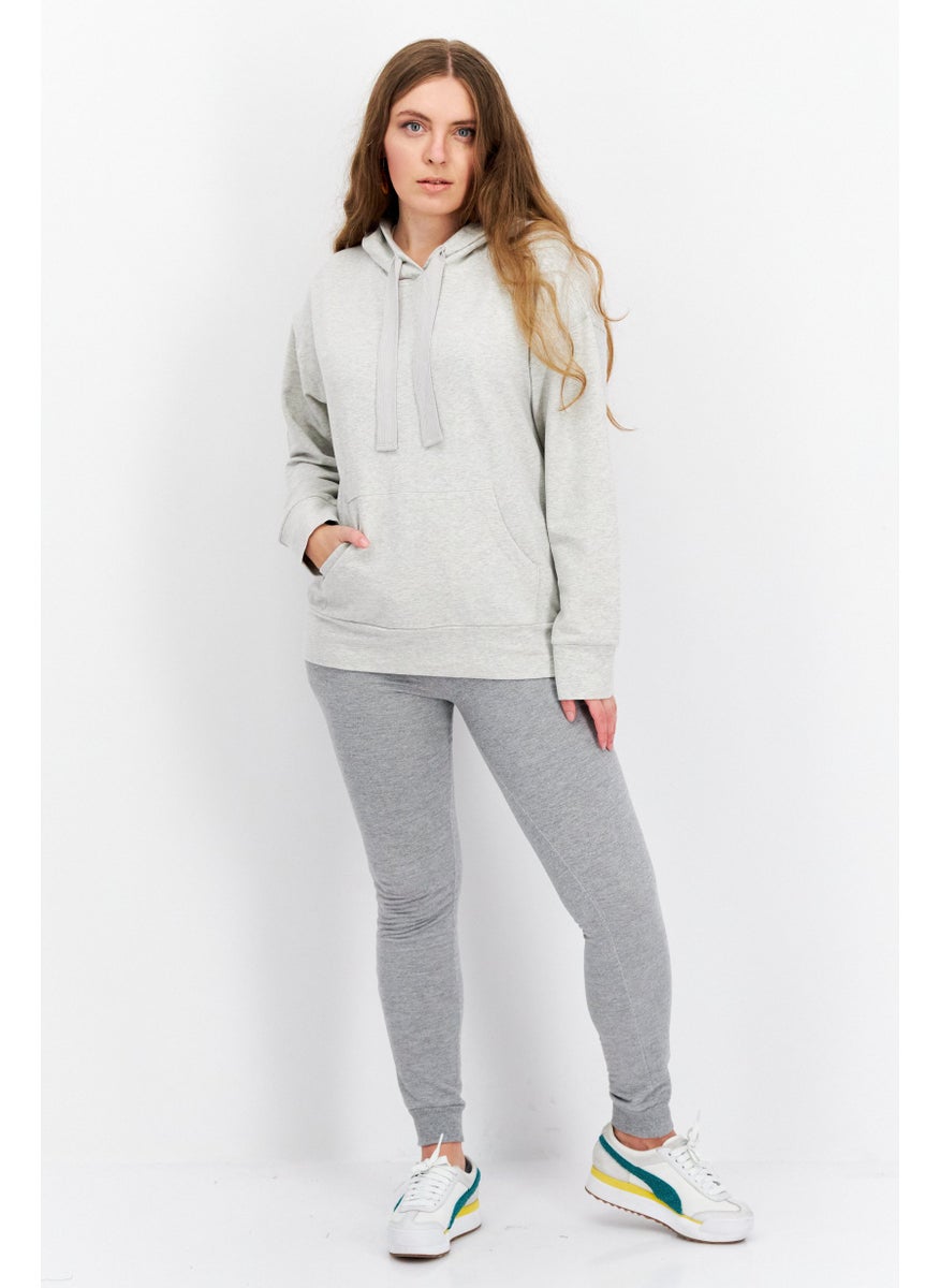 Women Hooded Heather Sweatshirt, Grey - pzsku/Z1429D0D7338584A96306Z/45/_/1737642458/e12a0759-f896-4863-9976-e966196ad2ee