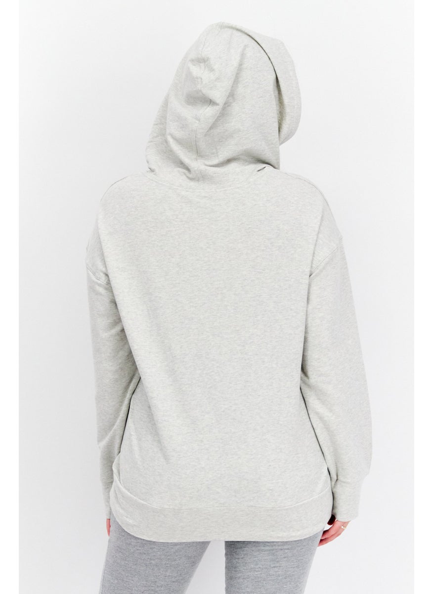 Women Hooded Heather Sweatshirt, Grey - pzsku/Z1429D0D7338584A96306Z/45/_/1737642459/2edc8e67-9aad-4c1e-a0ee-f35d03acc3ce