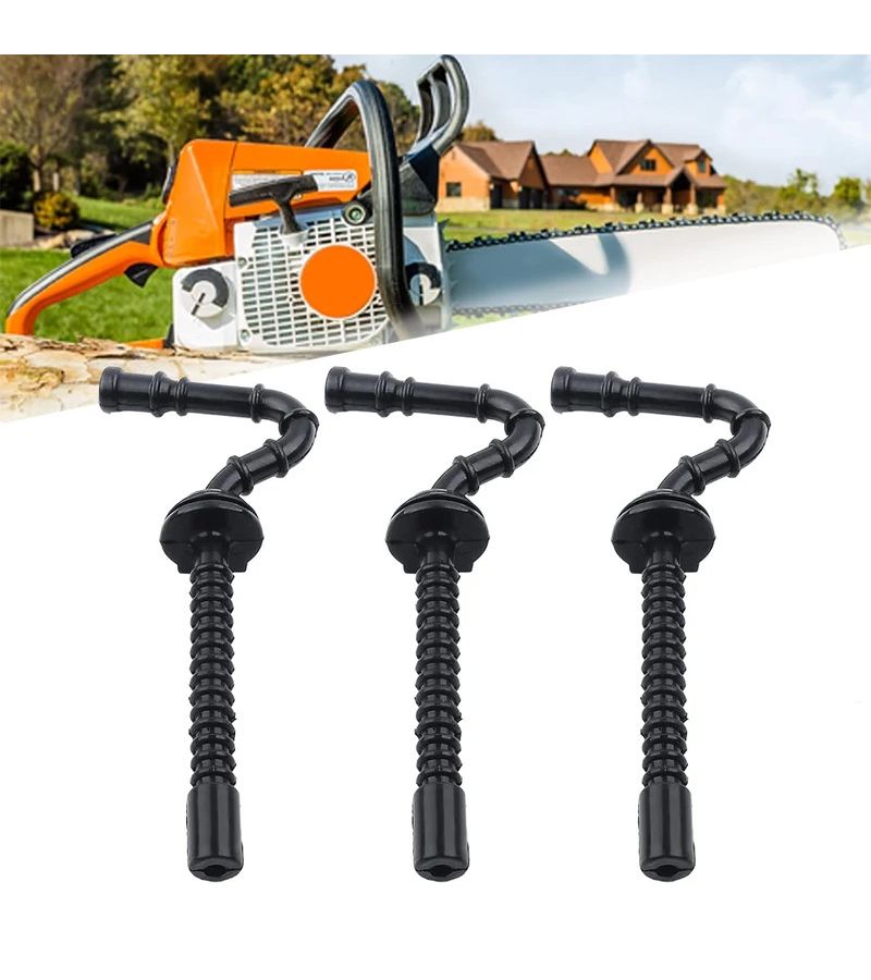 Compatible Fuel Hose Pipe Tube 3pcs Heavy Duty PVC Chainsaw Replacement Part - Image 1
