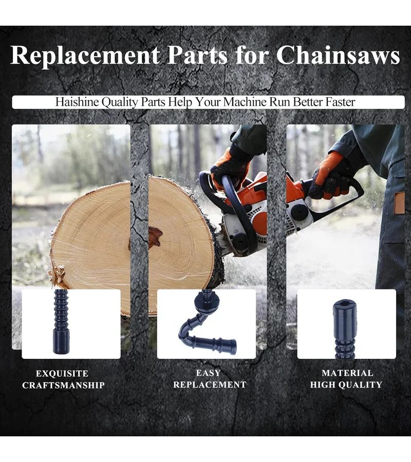 Compatible Fuel Hose Pipe Tube 3pcs Heavy Duty PVC Chainsaw Replacement Part - Image 4