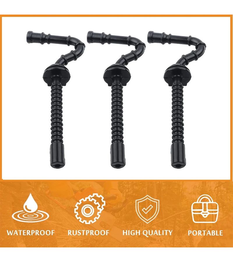 Compatible Fuel Hose Pipe Tube 3pcs Heavy Duty PVC Chainsaw Replacement Part - Image 2