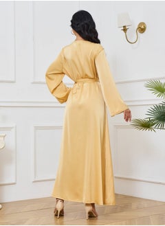 إسكدنيا إمرأة مسلمة Abaya مساء ثوب ثوب مطرز زخرفيّة ثوب , حزام سير عربيّة ثوب  - Image 3