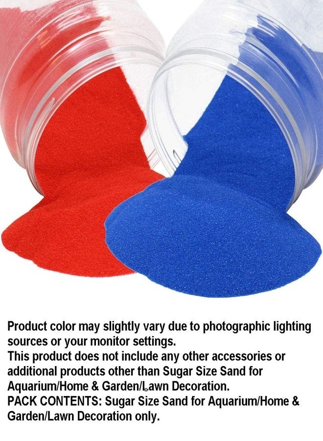Quantum Retail Sugar Size Crystal/Quartz Silica Sand for Home and Garden Decor; Aquarium Substrate; Terrarium, Aquarium Decorative Sand (250 Grams Red Sand + 250 Grams Blue Sand) - Image 5