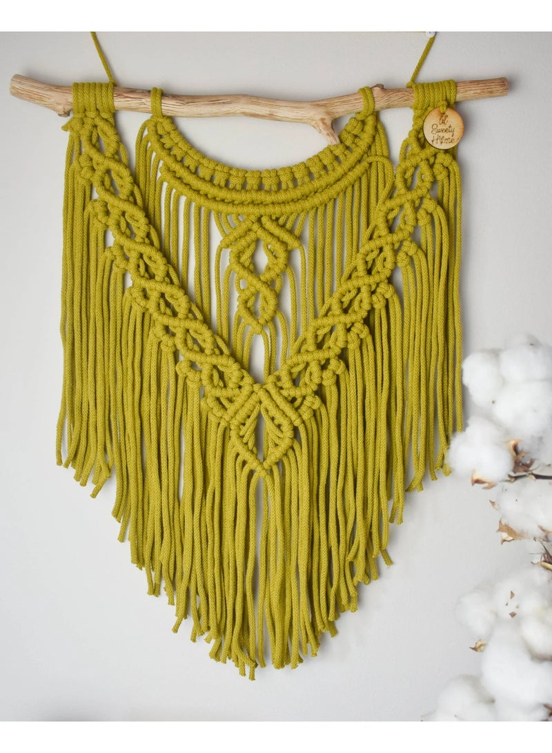 انتيكيانو مكرمية معلقة على الحائط من انتيكيانو على الطراز البوهيمي - Image 3