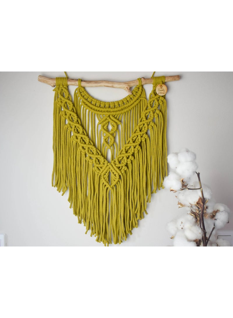 انتيكيانو مكرمية معلقة على الحائط من انتيكيانو على الطراز البوهيمي - Image 1