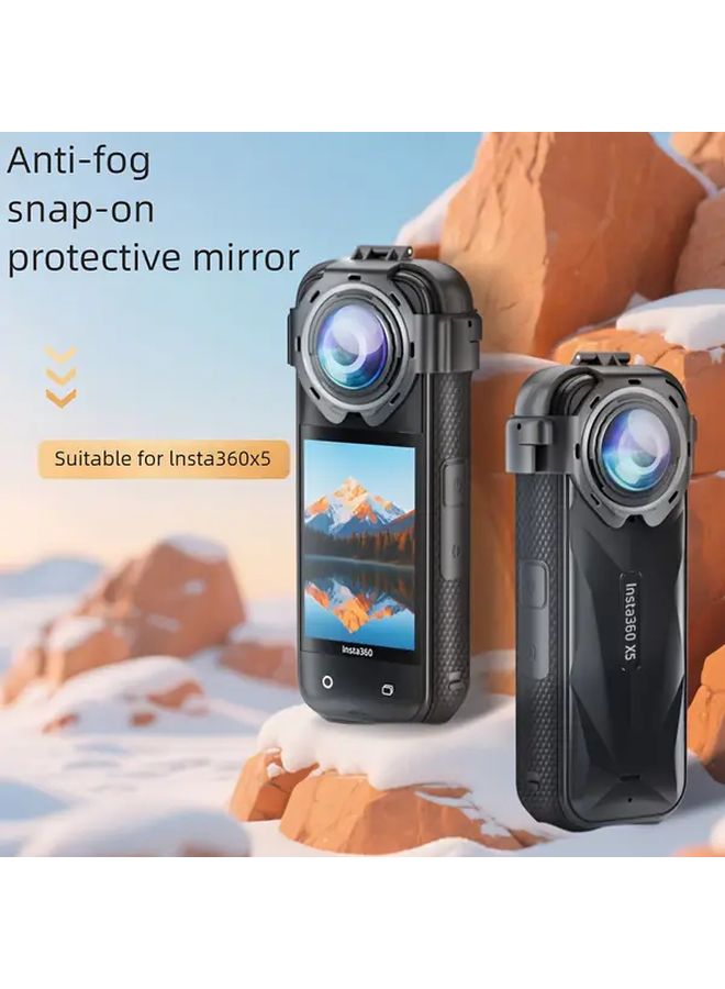 Insta360 X5 Snap On Lens Protector High Transparency Tempered Glass Anti Scratch - Image 5