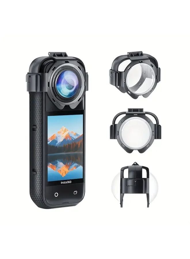 Insta360 X5 Snap On Lens Protector High Transparency Tempered Glass Anti Scratch - Image 2