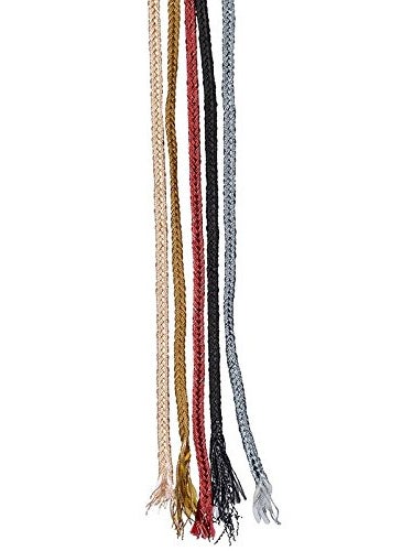 GOELX Goelx Synthetic Thread Cords for Bracelets/Jewelry Making/Craftworks/Hangings/Apparel Laces and Borders - Golden  - Image 2