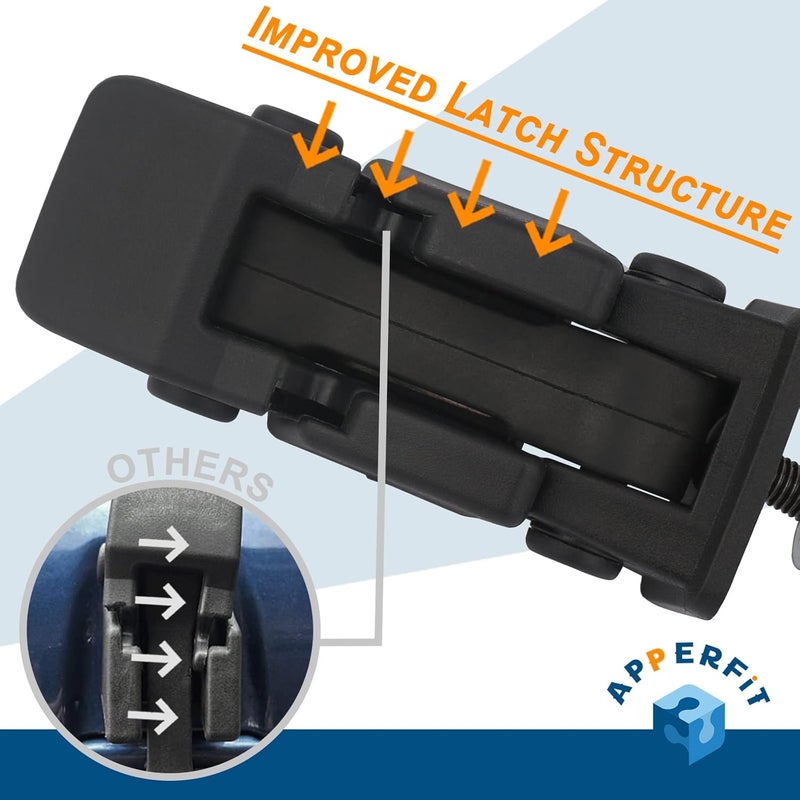 APPERFiT Hood Latch Catch w/Bracket Compatible with J-eep Wrangler JK 2007 2008 2009 2010 2011 2012 2013 2014 2015 2016 2017 Upgraded classic design - Image 2