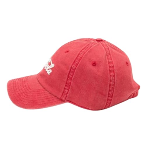 AMERICAN NEEDLE Coke Coca Cola Officially Licensed Raglan Wash Adjustable Baseball Hat (COKE-1708A) Red - Image 4