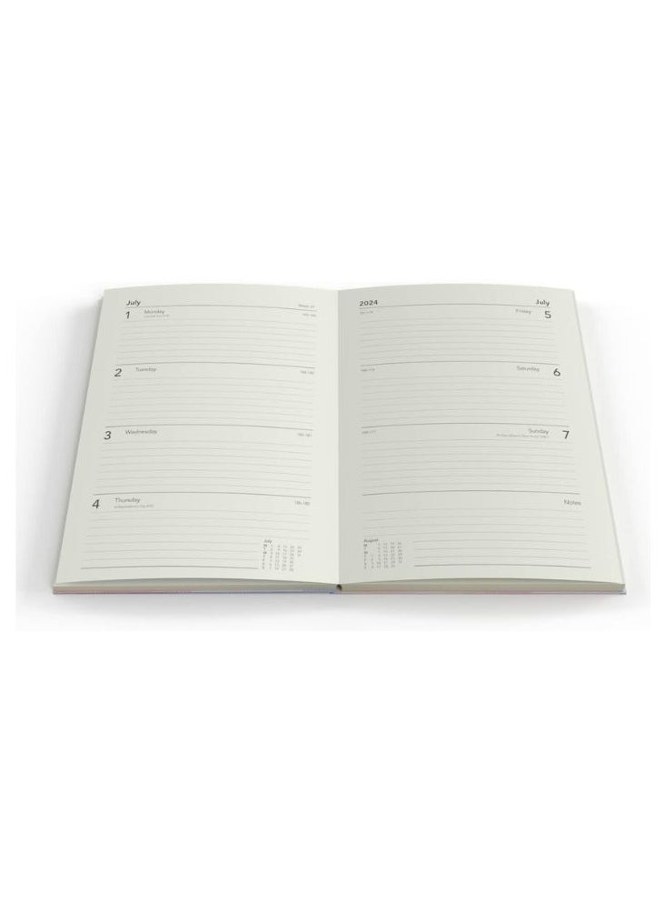 Collins - Collins Amara 2024 Diary A5 Week To View Diary Planner - Lifestyle Planner and Organiser for Office, Work, Personal and Home - January to December 2024 Diary - Weekly - Green - AM153.52-24 - Image 1