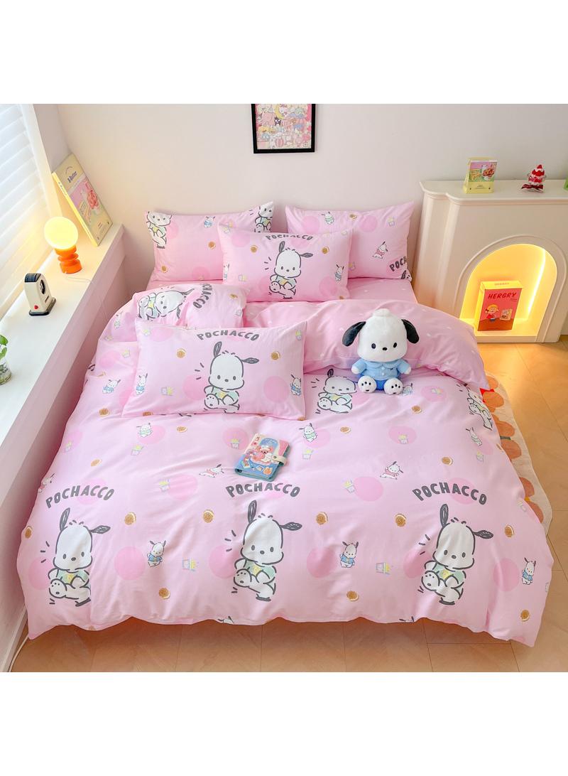 general 4-Piece Pochacco Cotton Comfortable Set Bed Sheet Set Children'S Day Gift Birthday Gift 200X230cm - Image 1