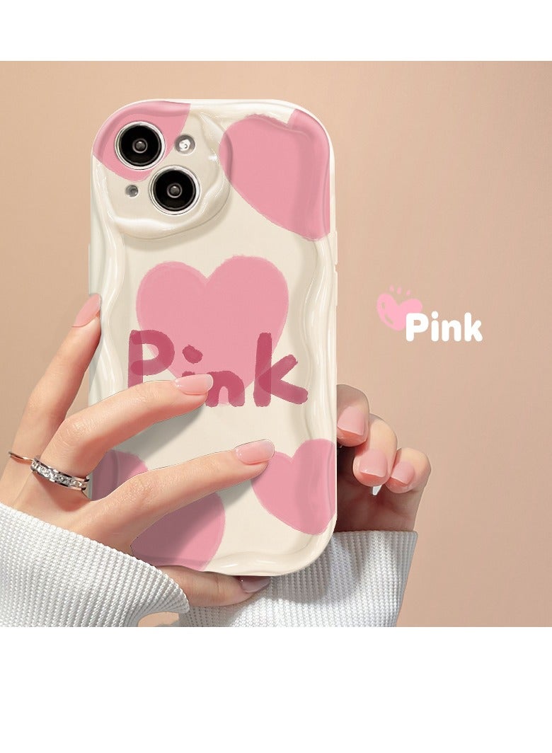 NIBEMINENT Love Protective TPU Case Cover For iPhone 15 Pro, White