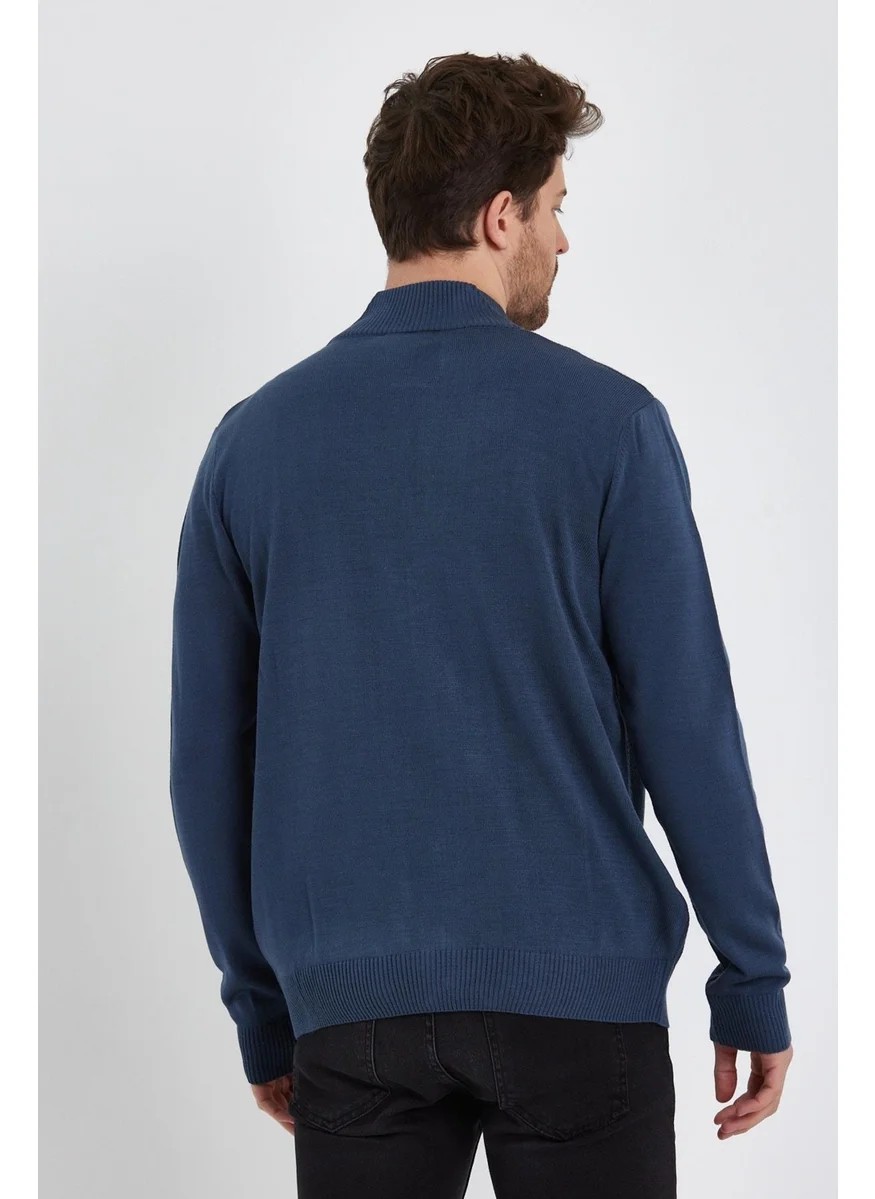 Alexander Gardi Alexandergardı Half Turtleneck Zipper Cardigan (E22-5717)