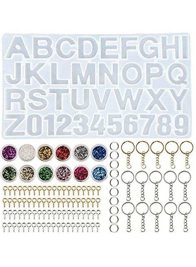 SUNKOOL Alphabet Resin Molds Siliconereversed Alphabet Number Silicone Molds For Epoxyletter Molds For Resin Diy Craft Casting Letter & Number Keychains And Jewelry And Pendants - Image 1