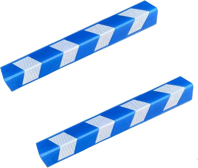 Blue Reflective Car Corner Guards Wall Protectors for Garage Parking Night Visible - Image 5