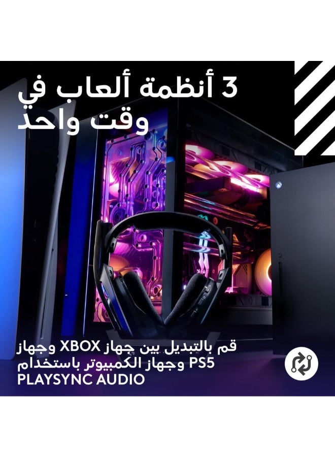 ASTRO A50 LIGHTSPEED Wireless Gaming Headset + Base Station (Gen 5), PRO-G GRAPHENE, Switch Between 3 Systems, USB-C to Xbox, PS5, PC/Mac or Nintendo Switch, Bluetooth Black - Image 2