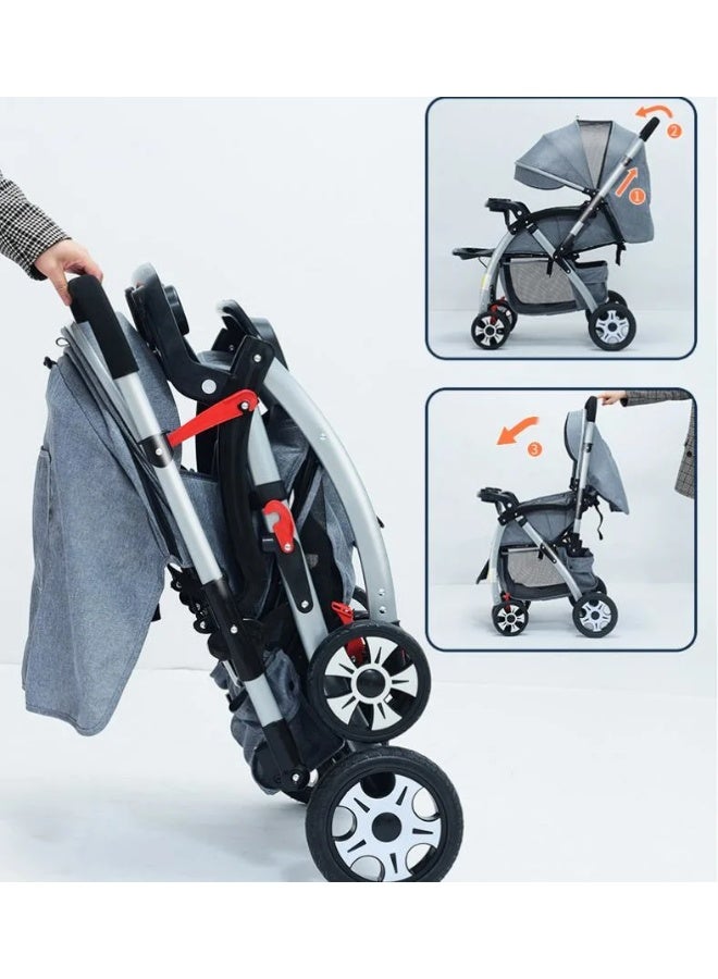 Chicco baby stroller with flip arm, large storage basket for the baby's essentials, with a padded cover for the baby's comfort while sitting and sleeping - Image 3