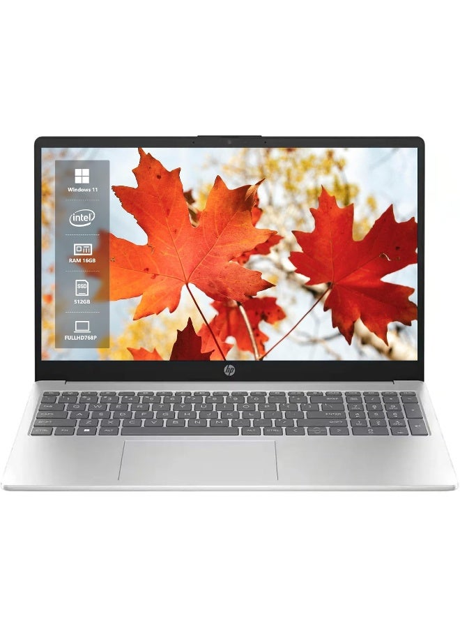 HP 15.6" Touchscreen Laptop, Intel Core i5-1235u, 16GB Memory, 512GB SSD, Intel Iris Xe Graphics, Wi - Fi 6E, Windows 11 Home, Ideal for Students and Business, Natural Silver(Upgraded) English Natural Silver - Image 1