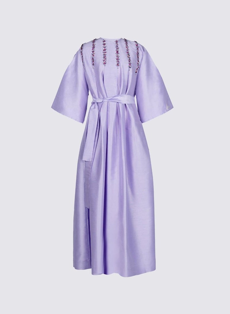 NIVA FASHION HOUSE Highness Pleated Emb Kaftan  - Image 1