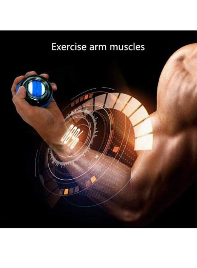 Generic Wrist Ball Trainer- SelfStarting Silent Centrifugal Gyro Power Ball for Finger Grip Arm Strength Training and Stress Relief with Colorful Lights and Wrist Rope  - Image 4