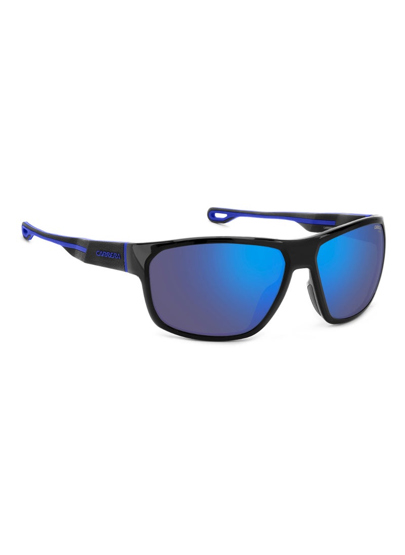 Carrera Men's UV Protection Rectangular Shape  Sunglasses CARRERA 4018/S BLUE 45 - Lens Size: 44.9 Mm - Blk Blue B  - Image 2