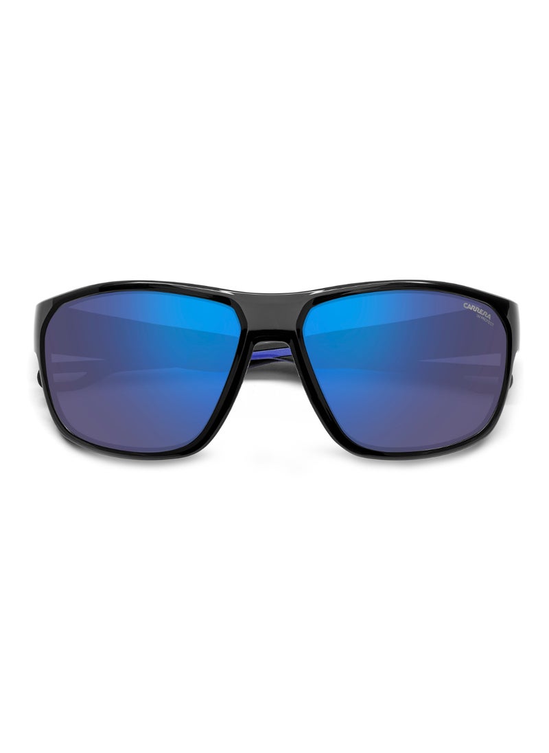 Carrera Men's UV Protection Rectangular Shape  Sunglasses CARRERA 4018/S BLUE 45 - Lens Size: 44.9 Mm - Blk Blue B  - Image 4
