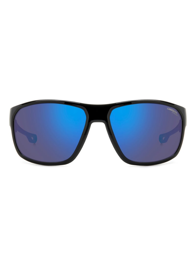 Carrera Men's UV Protection Rectangular Shape  Sunglasses CARRERA 4018/S BLUE 45 - Lens Size: 44.9 Mm - Blk Blue B  - Image 3
