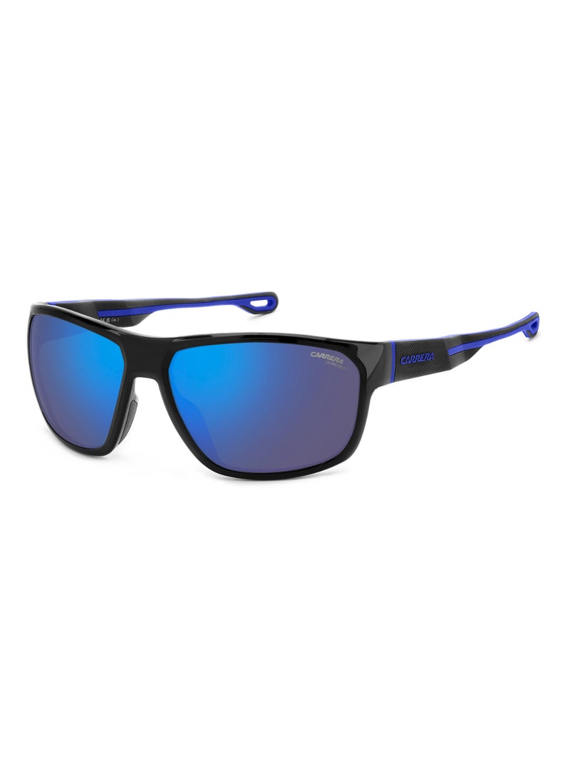 Carrera Men's UV Protection Rectangular Shape  Sunglasses CARRERA 4018/S BLUE 45 - Lens Size: 44.9 Mm - Blk Blue B  - Image 1