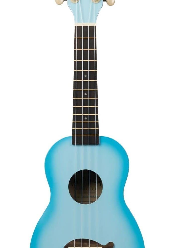 Kala Makala Dolphin Soprano Ukulele - Light Blue Burst - Image 2