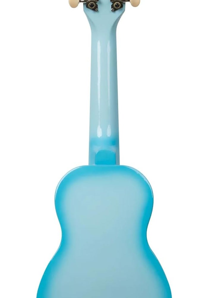 Kala Makala Dolphin Soprano Ukulele - Light Blue Burst - Image 4