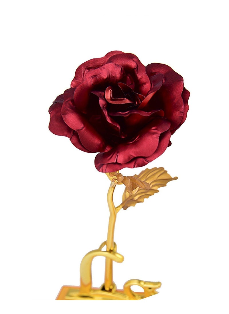 Saugat Traders - Saugat Traders Valentine Day Gift for Girlfriend, Wife - Love Scroll Card, Golden Red Rose with Love Photo Frame Stand - Love Gift for Girls, Women - Birthday - Anniversary Gift - Image 1