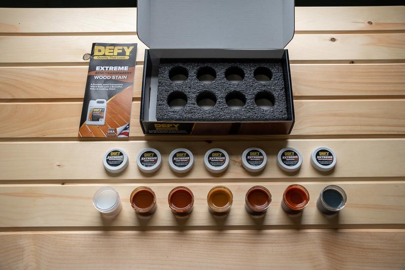 DEFY Extreme Semi-Transparent Wood Stain 1 Oz Color Samples - Image 1