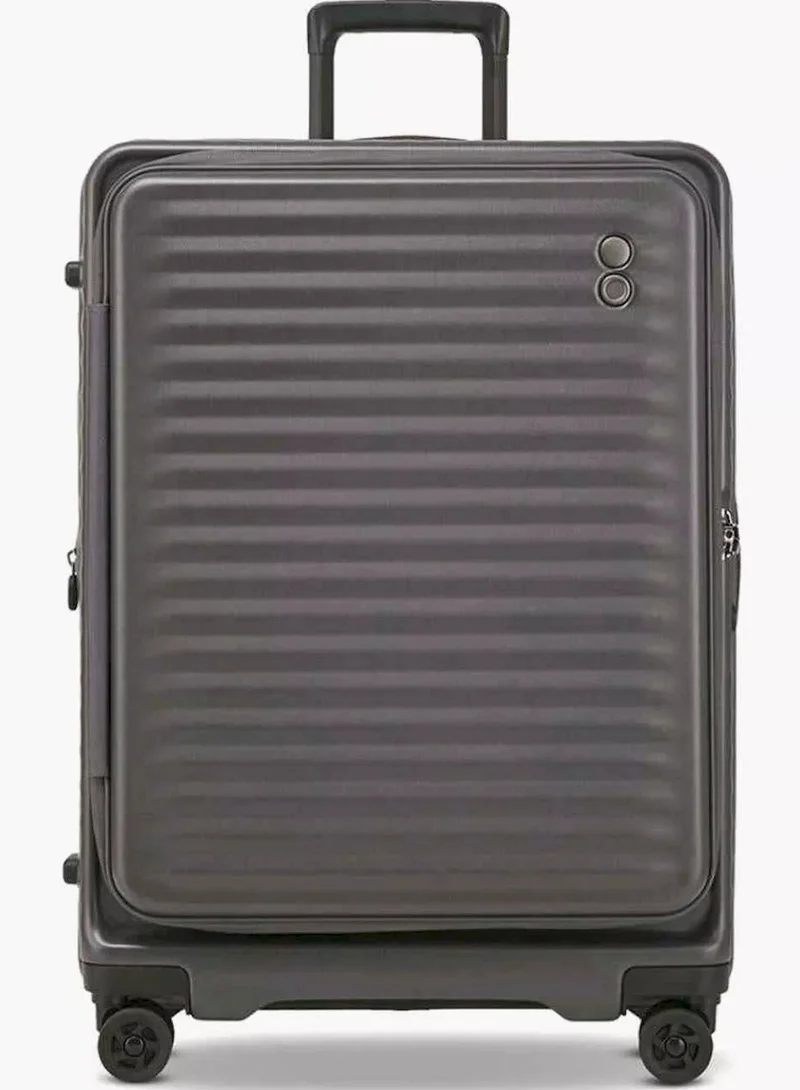 Celestra FA+ 66 cm Medium Hard Sided 4-Wheeler Check-in Spinner Luggage Trolley With with TSA Lock - Dark Grey