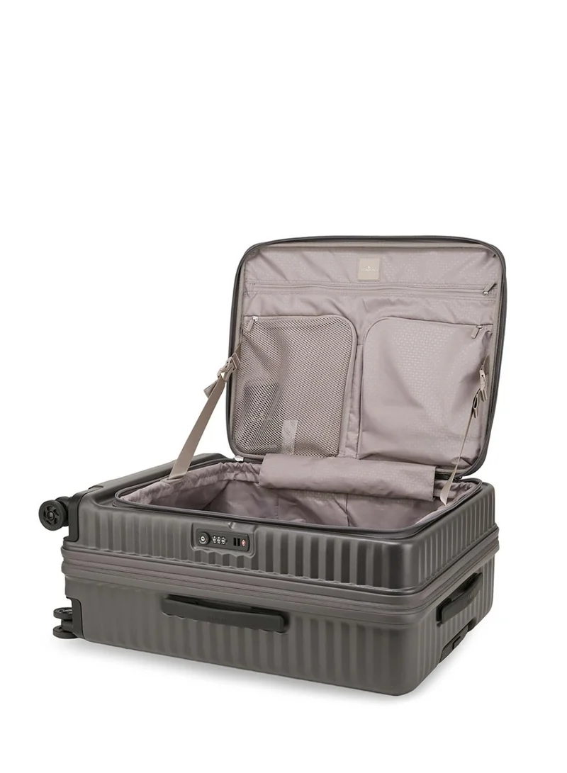 Echolac  Celestra FA+ Medium 66 Cm Hard Sided 4-Double Wheeled Cabin Luggage Trolley - Dark Grey  | Best Price UAE