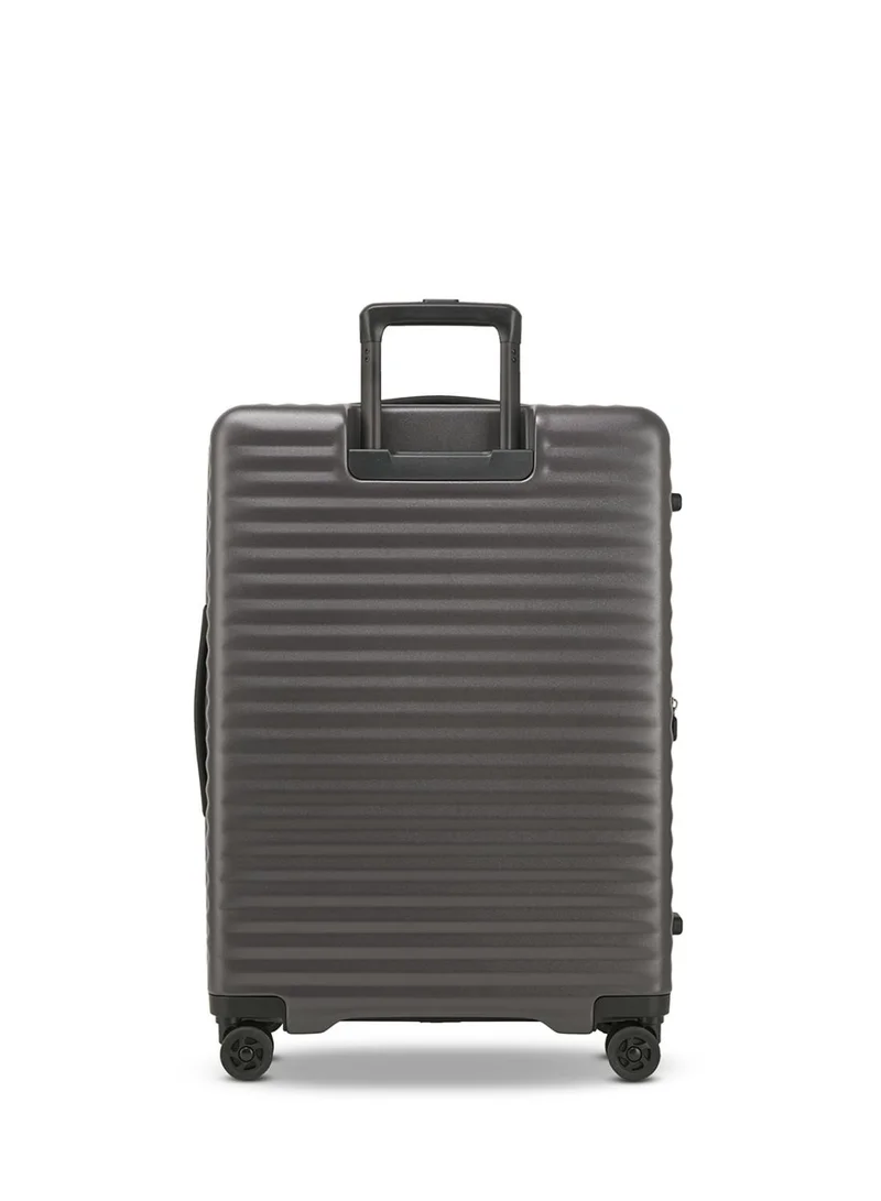 Echolac  Celestra FA+ Medium 66 Cm Hard Sided 4-Double Wheeled Cabin Luggage Trolley - Dark Grey  | Best Price UAE