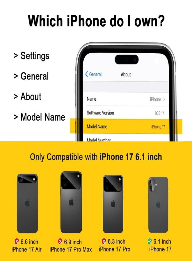 Saiboro for Defender iPhone 17 Case with Clip,for Heavy Duty iPhone17 Phone Case Rugged 2 Layers of Sturdy,Anti-Drop for Phone Case iPhone17Case Protective(Black) - Image 4