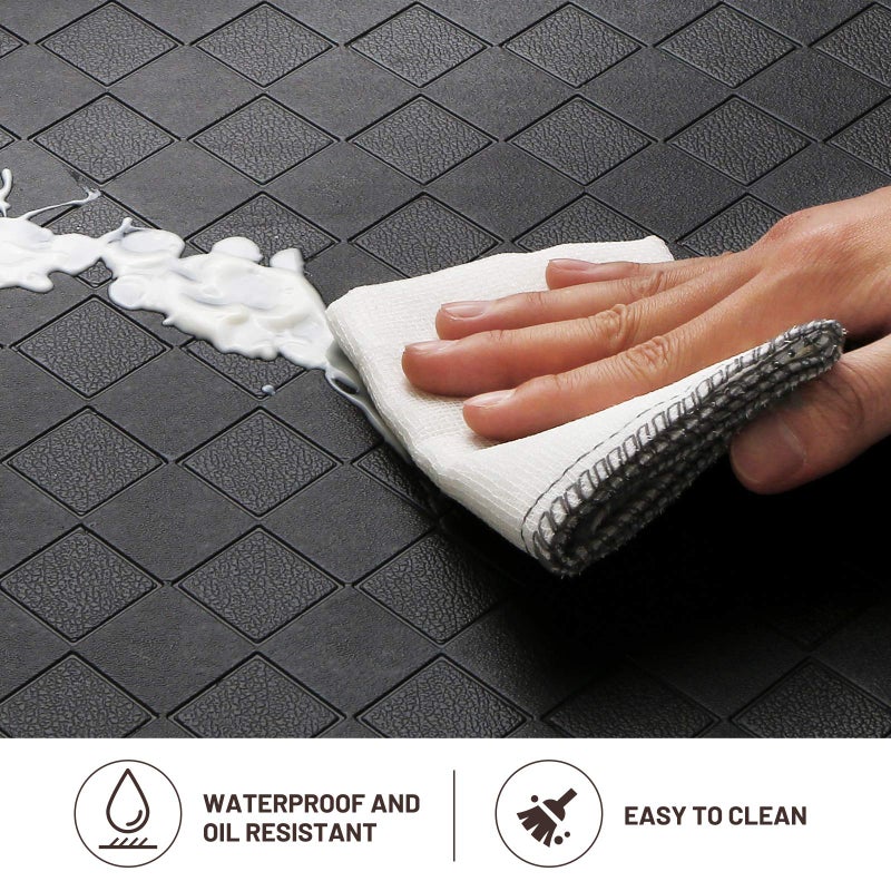 HappyTrends Kitchen Mat Cushioned Anti-Fatigue Kitchen Rug,17.3"x39",Thick Waterproof Non-Slip Kitchen Mats and Rugs Heavy Duty Ergonomic Comfort Rug for Kitchen,Floor,Office,Sink,Laundry,Black - Image 5