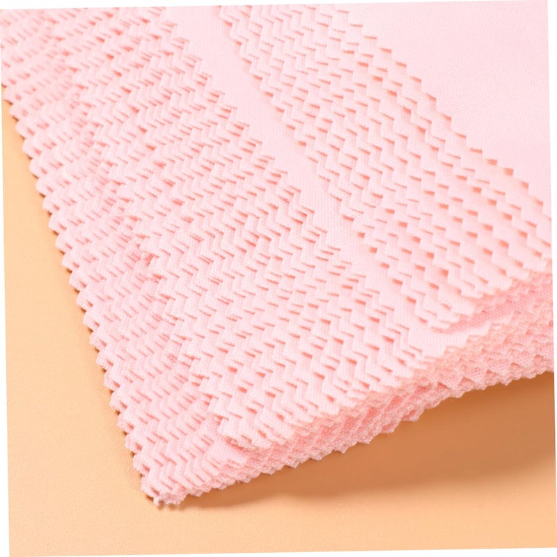 Pink Microfiber Cleaning Cloth 80 Pack for Glasses Lenses Phone Screens Washable - Image 5