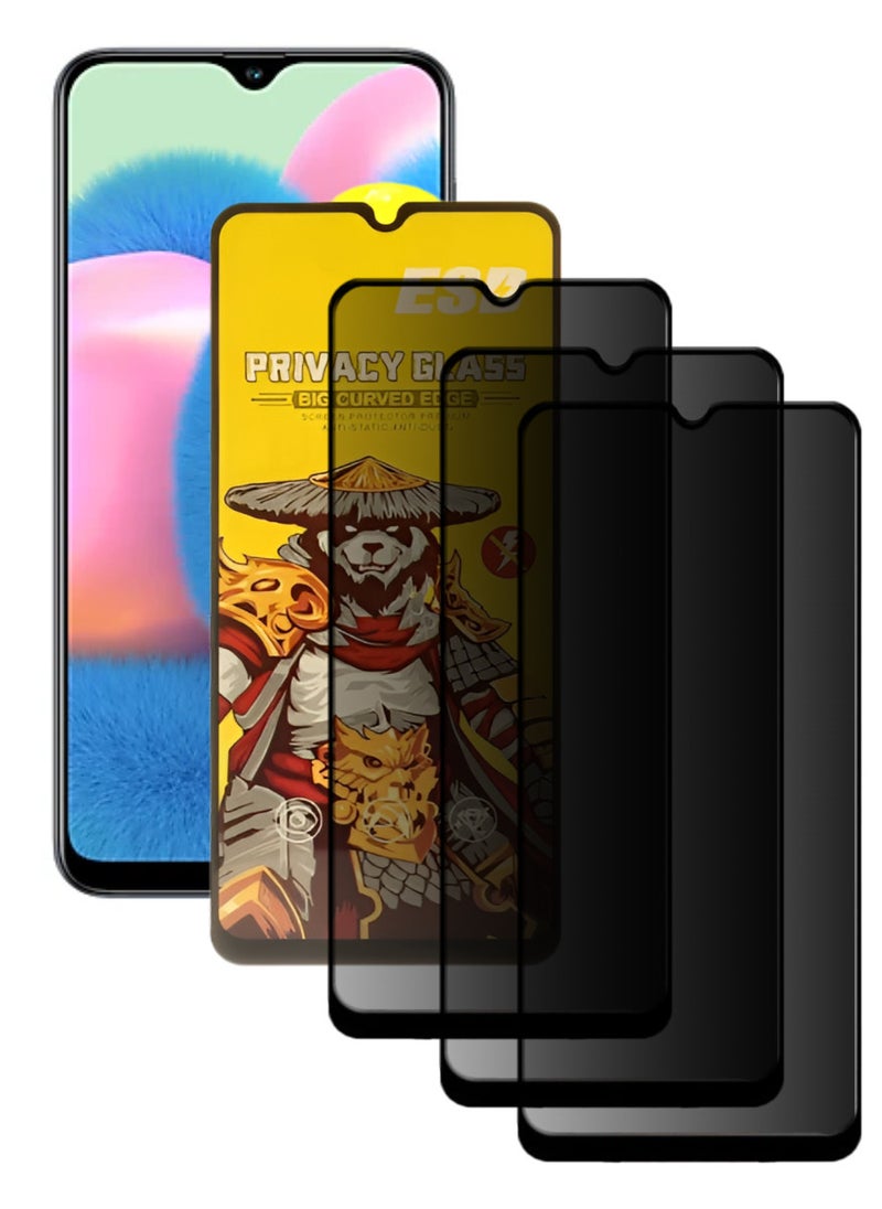 ESD 3 Pieces Tempered Dustproof Privacy Glass Screen Protector Compatible For Samsung Galaxy A30s - Image 1