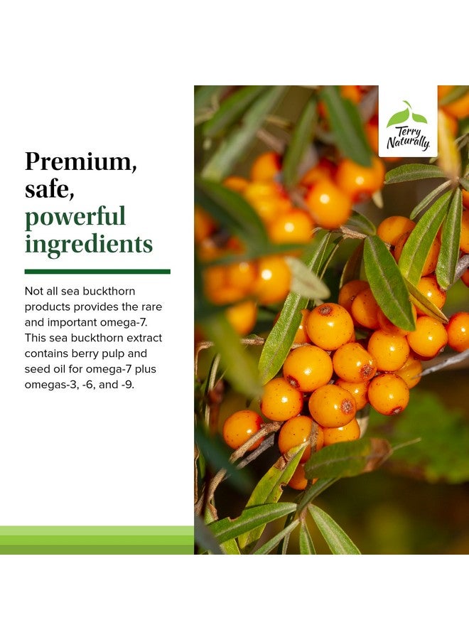 Terry Naturally Omega-7 Dry Eye Relief - Eye Health Supplement with Buckthorn Seed Oil - Dietary Supplement to Aid Dry Eye Relief - 60 Softgels, 2 Pack - Image 5