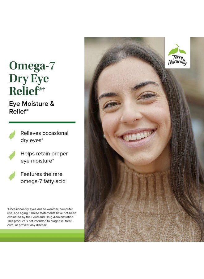 Terry Naturally Omega-7 Dry Eye Relief - Eye Health Supplement with Buckthorn Seed Oil - Dietary Supplement to Aid Dry Eye Relief - 60 Softgels, 2 Pack - Image 3