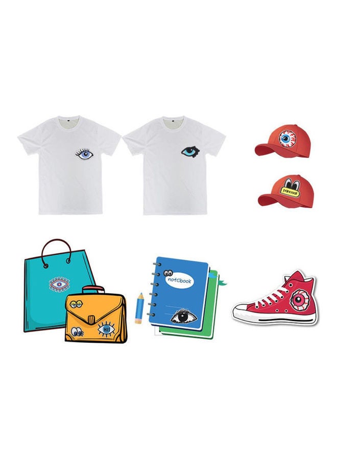 نيبمينينت مجموعة رقع مطرزة بتصميم عيون كبيرة من 26 قطعة يمكنك تركيبها بنفسك - Image 5