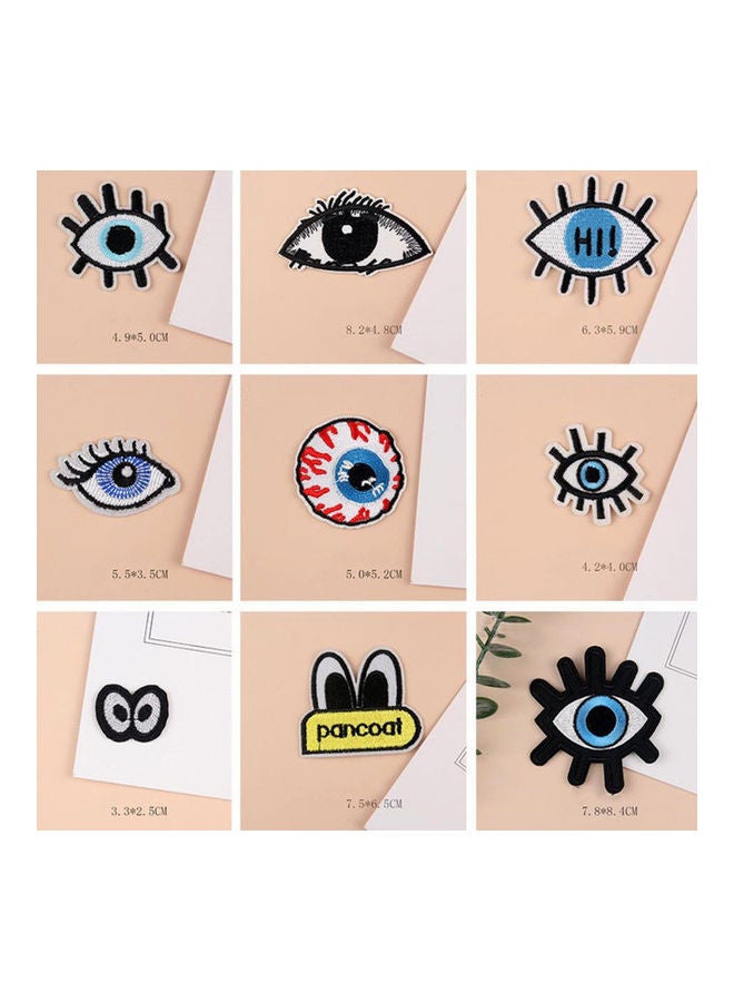 نيبمينينت مجموعة رقع مطرزة بتصميم عيون كبيرة من 26 قطعة يمكنك تركيبها بنفسك - Image 3